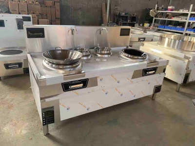 商用两炒两温电磁灶